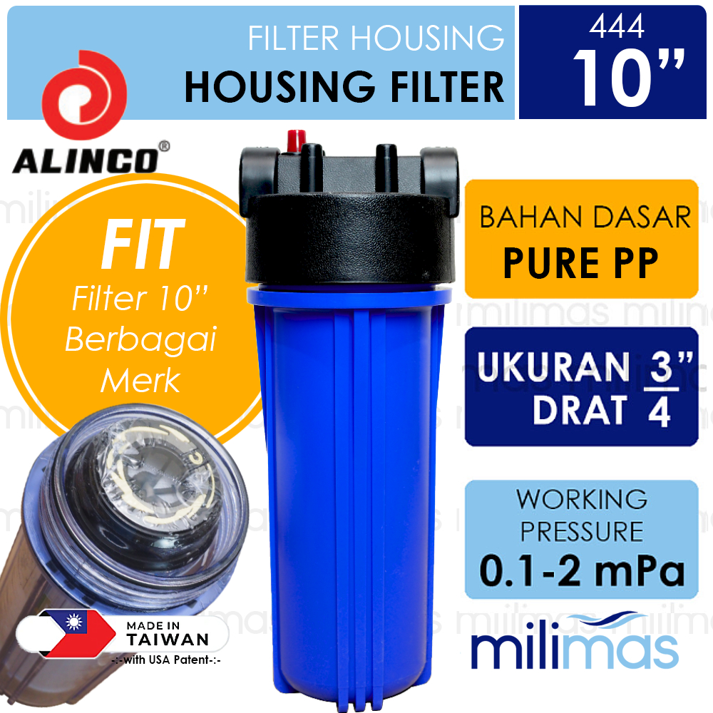 ALINCO (Aquaco) - 444 Housing Double O Ring BLUE Uk. 10" Drat 3/4"