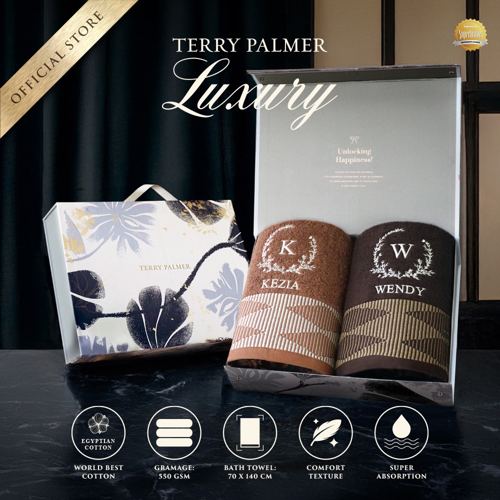 Terry Palmer Luxury - Toraya (Handuk Couple Set) / Handuk Seserahan / Kado Pernikahan / Souvenir / H