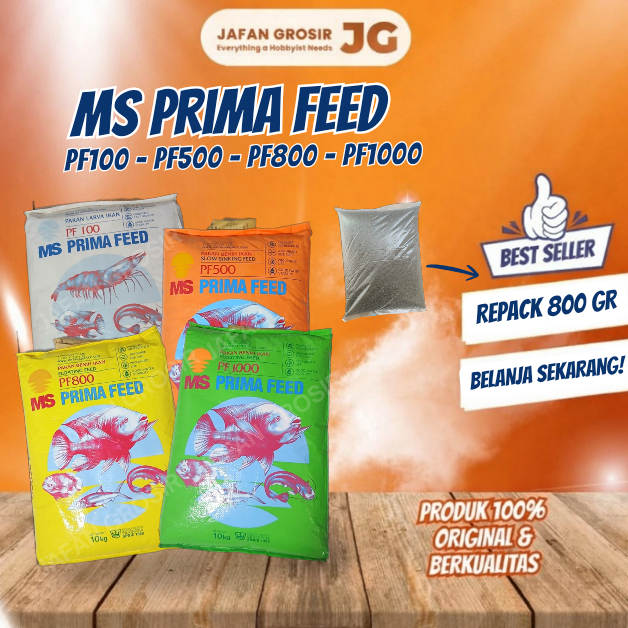 Pelet Ikan Pakan Benih PF 100 PF 500 PF 800 PF 1.000 800 gram