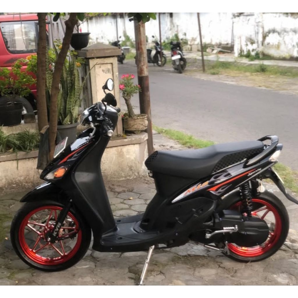 Jok Yamaha Mio Sporty | Jok mio sporty Standar Costum | Mbtech X Catur Carbon 3D | Jok Mio Sporty/Sm