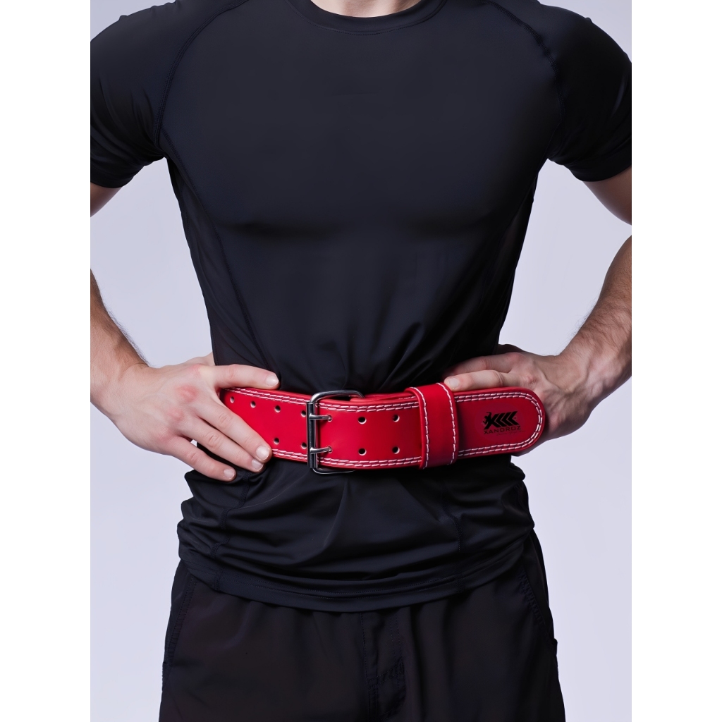 XANDROZ Sabuk Fitness Gym  | Weight Lifting Belt Bahan Semi Kulit