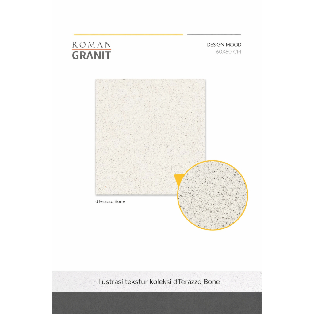 ROMAN GRANIT 60x60 Matte dTerazzo Bone  GT602600R