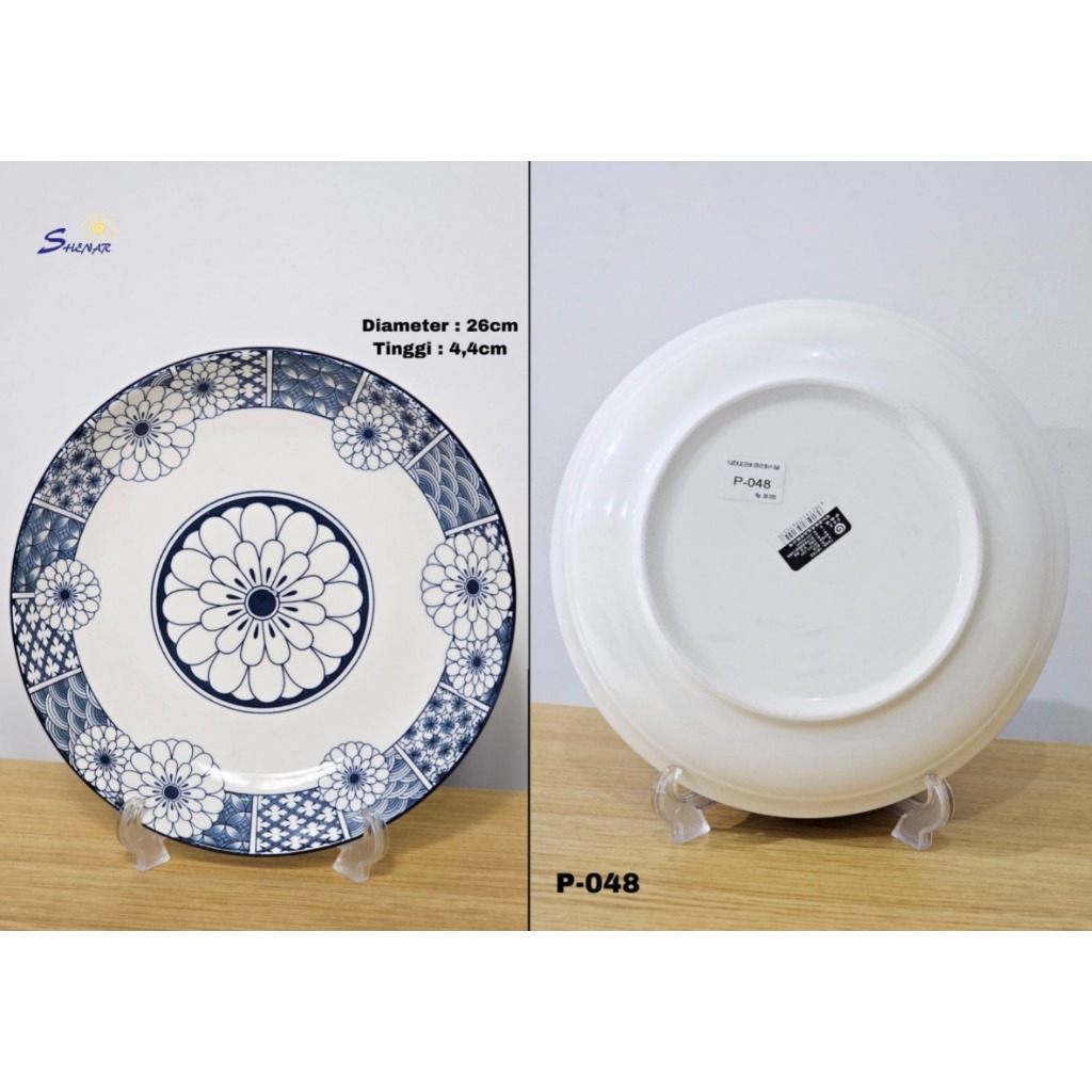 Piring Makan Keramik Bowl Motif Jepang Piring Saji Keramik Motif