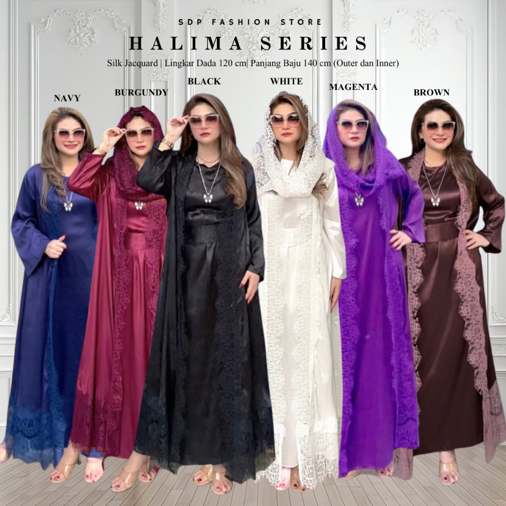 Kaftan Brokat Halimah, Kaftan Lebaran, Pesta, Kondangan