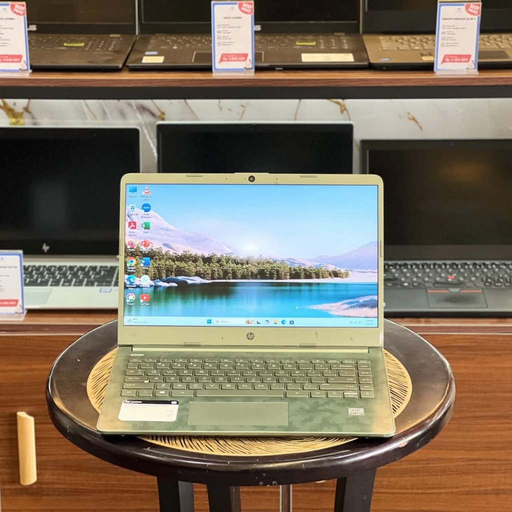 DISKON TERMURAH HP 14-DQ1089WMCORE I3-1005G1/SSD256GB/RAM8GB/BERGARANSI