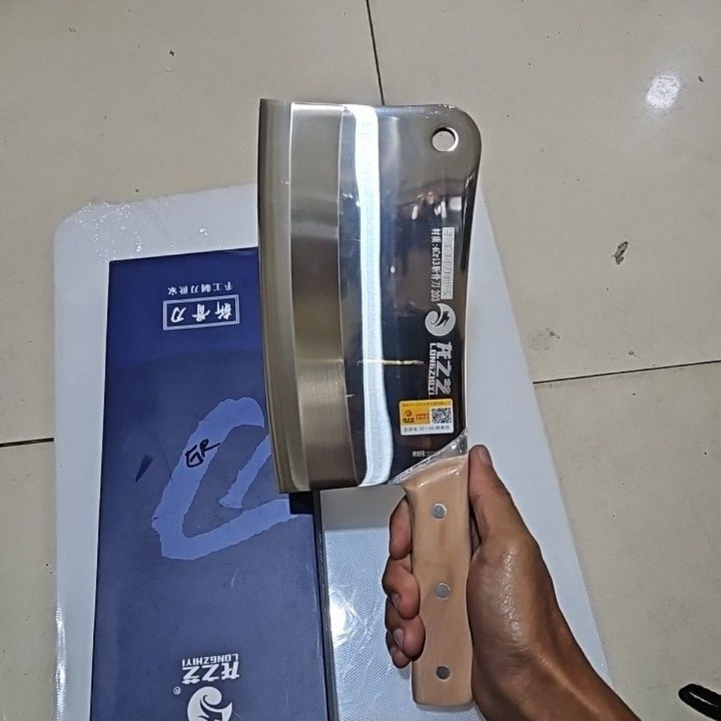 pisau golok longzhiyi pisau pencacah tulang pisau ayam premium