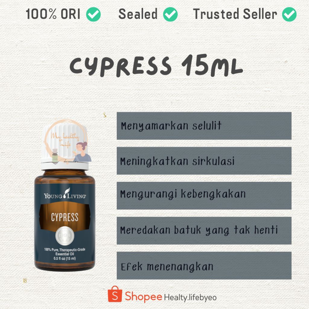 Cypress 15ml young living cypress essential oil cypress yleo cypress