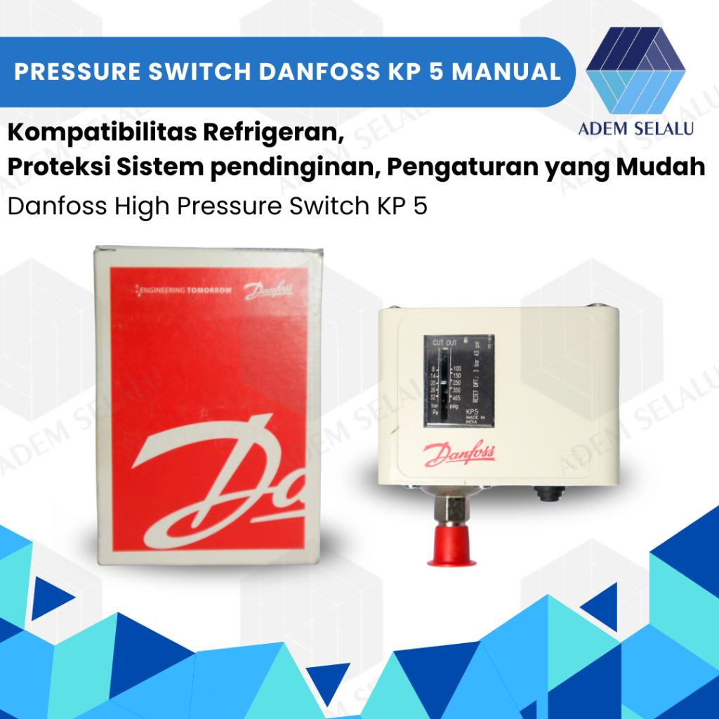 Pressure Switch Danfoss KP 5 Manual | Danfoss High Pressure Switch KP 5