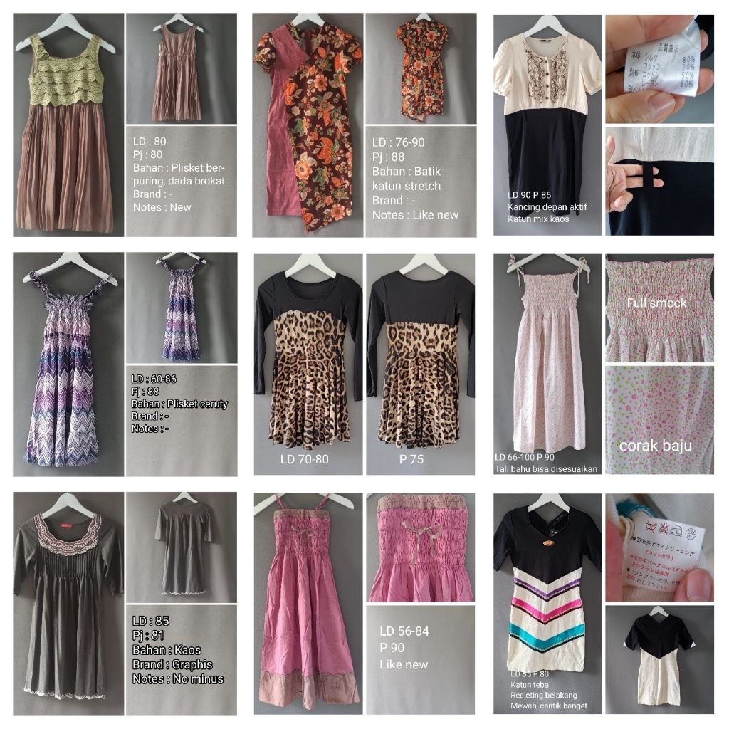 Dress LD (Lingkar Dada) kecil