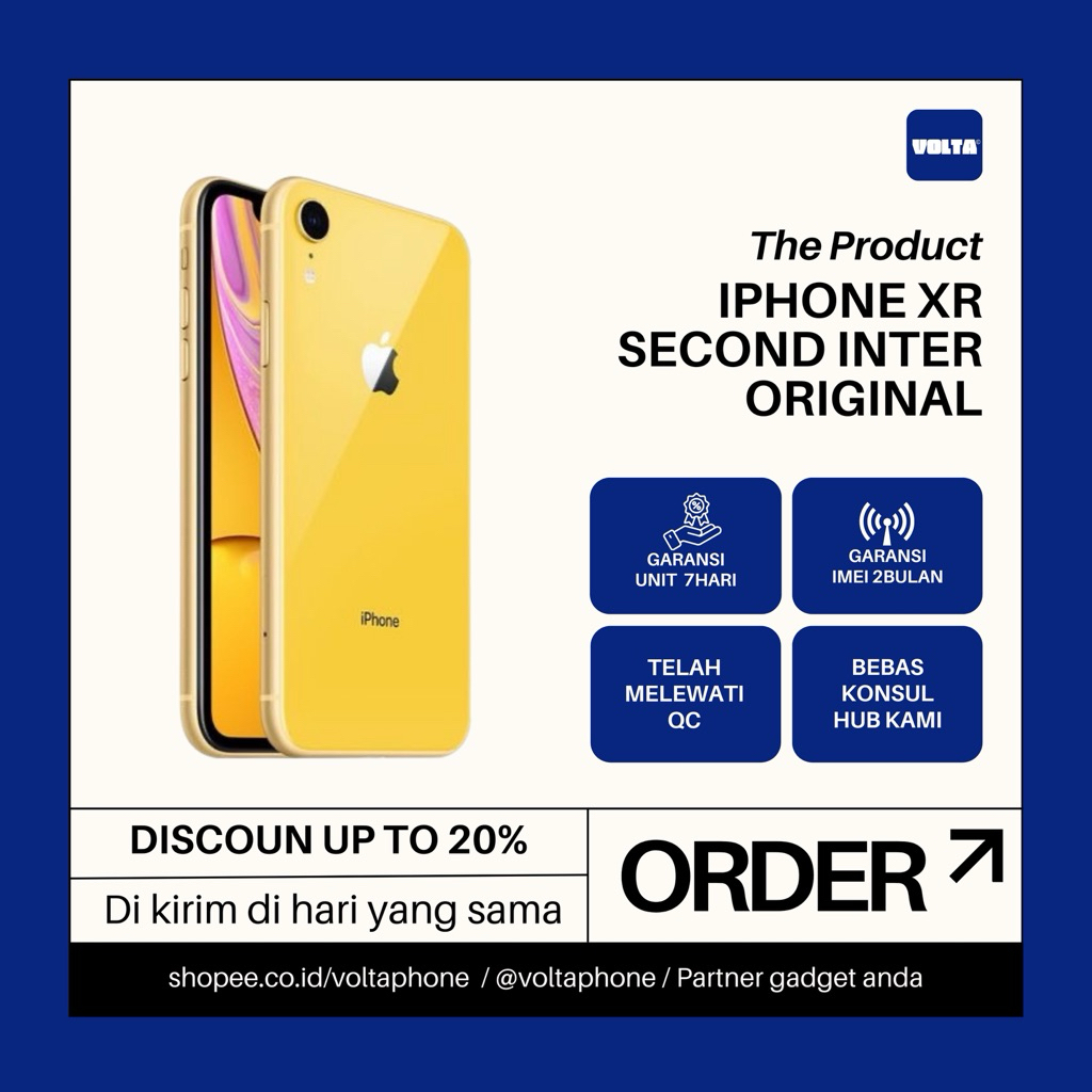 iPhone XR Second inter original 64GB/128GB