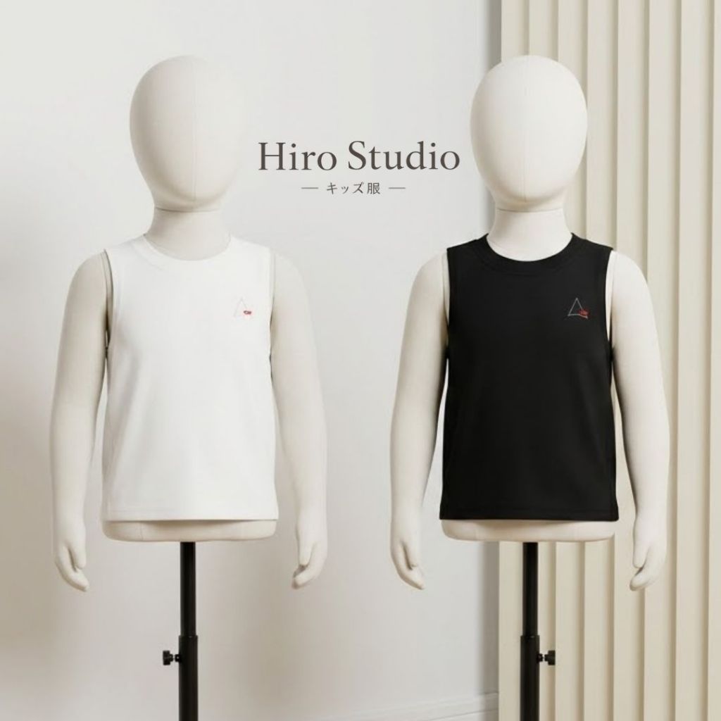 hirostudio - TANK TOP Anak - Kaos Lekbong Premium Laki Laki Perempuan Unisex - DREW TANK TOP - Atasa