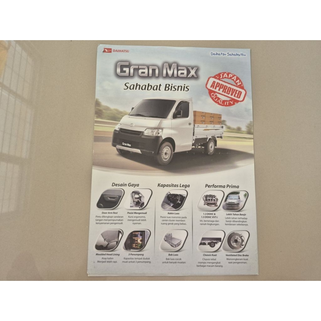 brosur katalog mobil daihatsu gran max pickup 2019 flyer