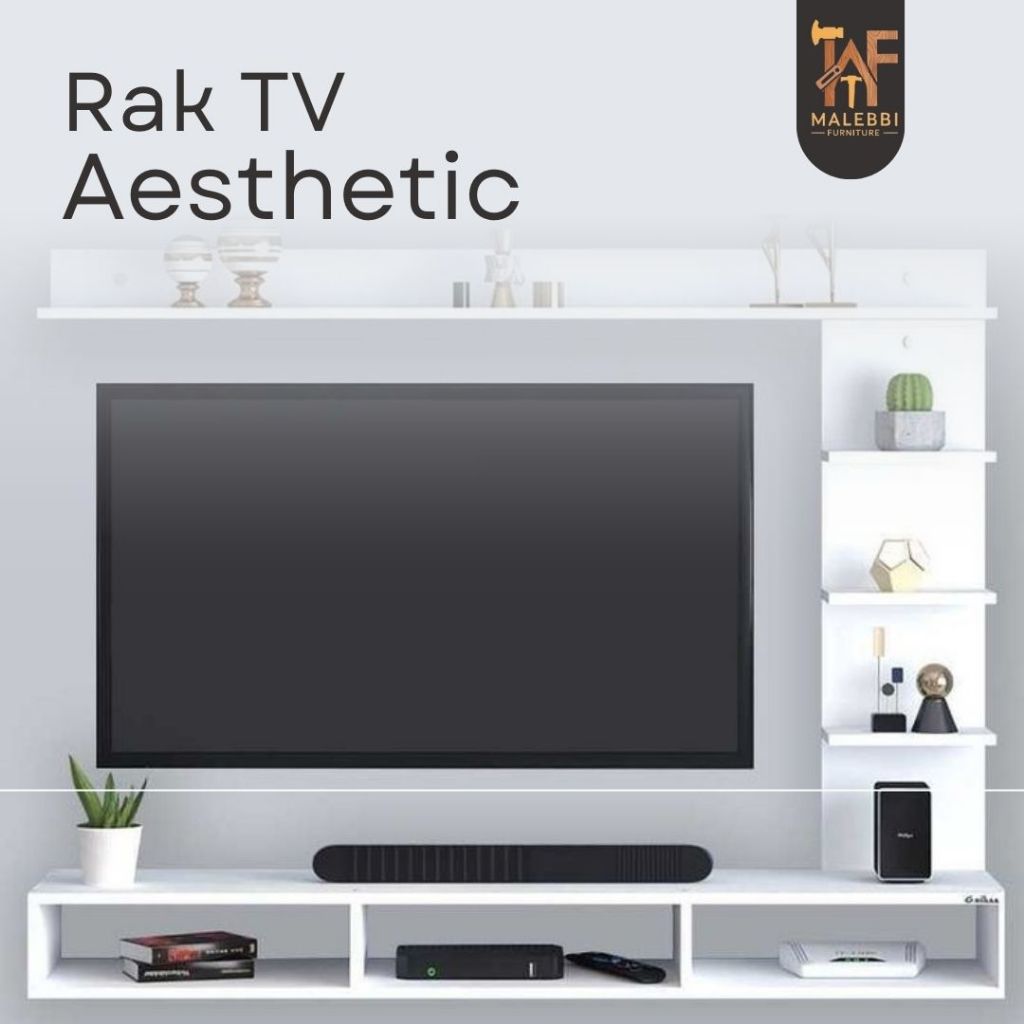 Rak tv gantung aesthetic