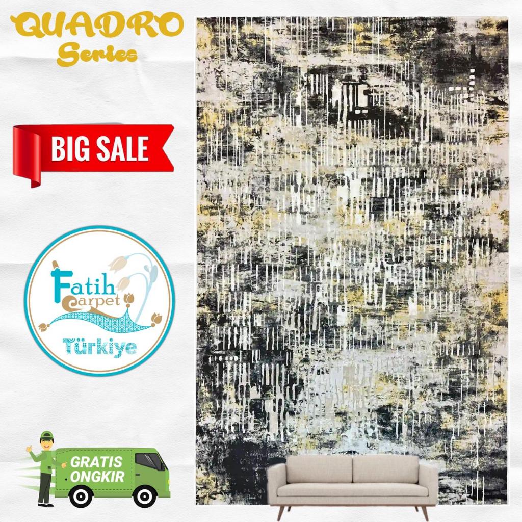Karpet Minimalis Quadro Import Turki -8804A
