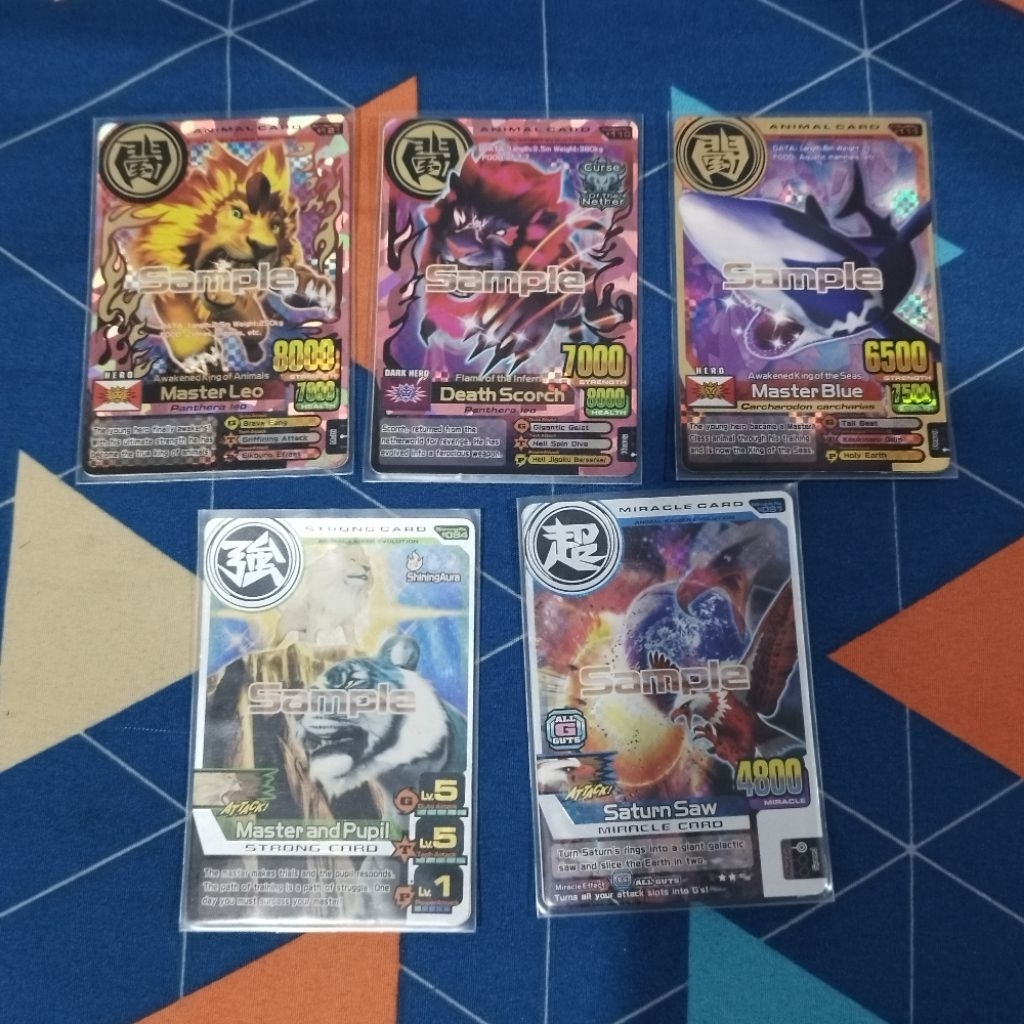 kartu animal kaiser sample death scorch master Leo set Evo 2 original