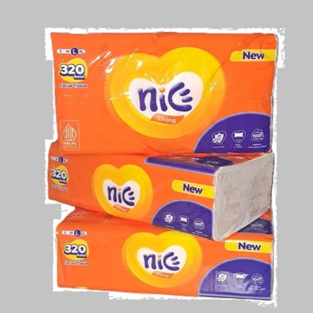 [ 5pcs ] Tissue Nice 320 sheet tisu nice ukuran kecil size L tisu facial serbaguna