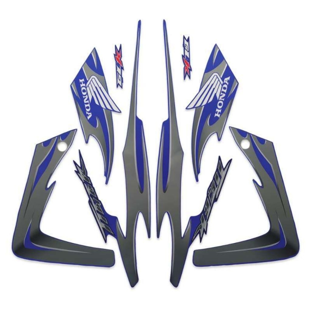 Striping stiker body motor Honda tiger Revo 2008 stiker list bodi motor tiger revo tahun 2008