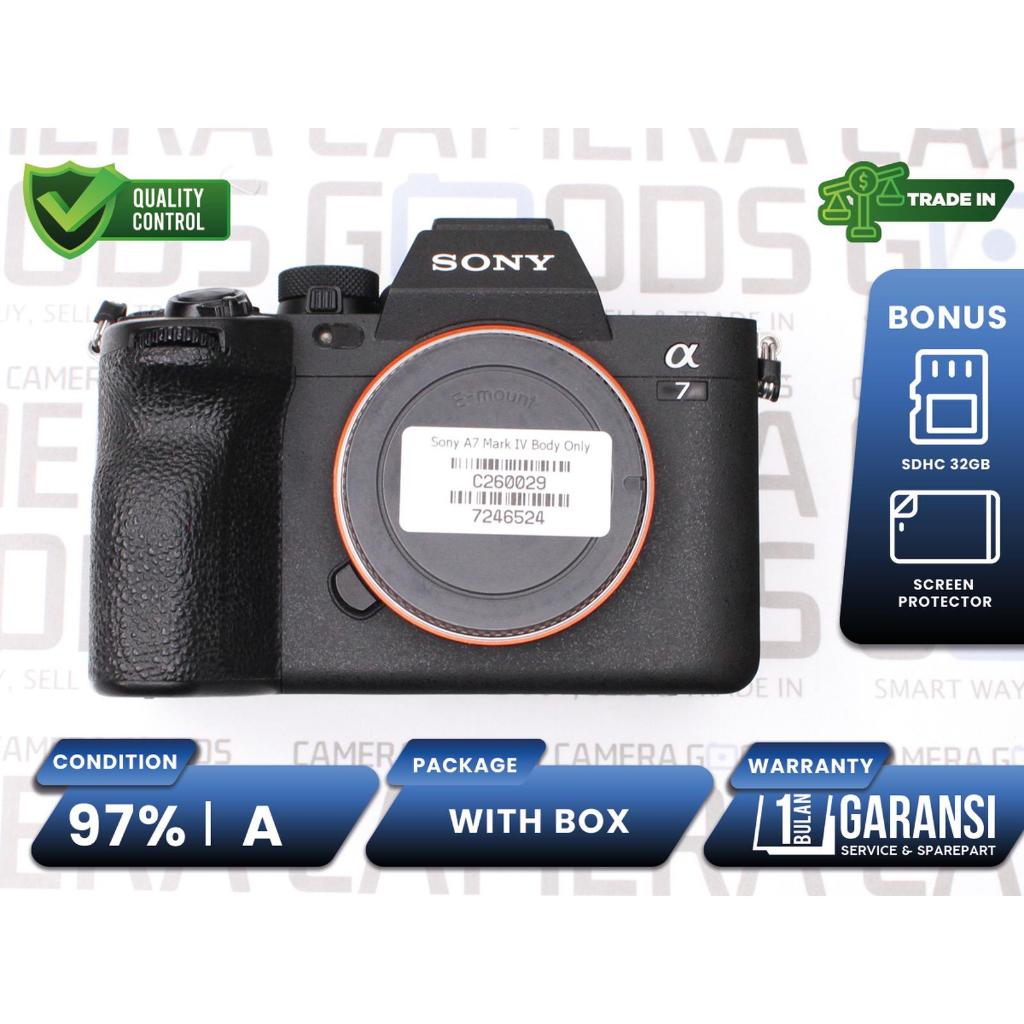 Kamera Sony A7 Mark IV Mirrorless Camera Full Frame Second Bekas Grade A / Alpha A7IV a74 - C260029