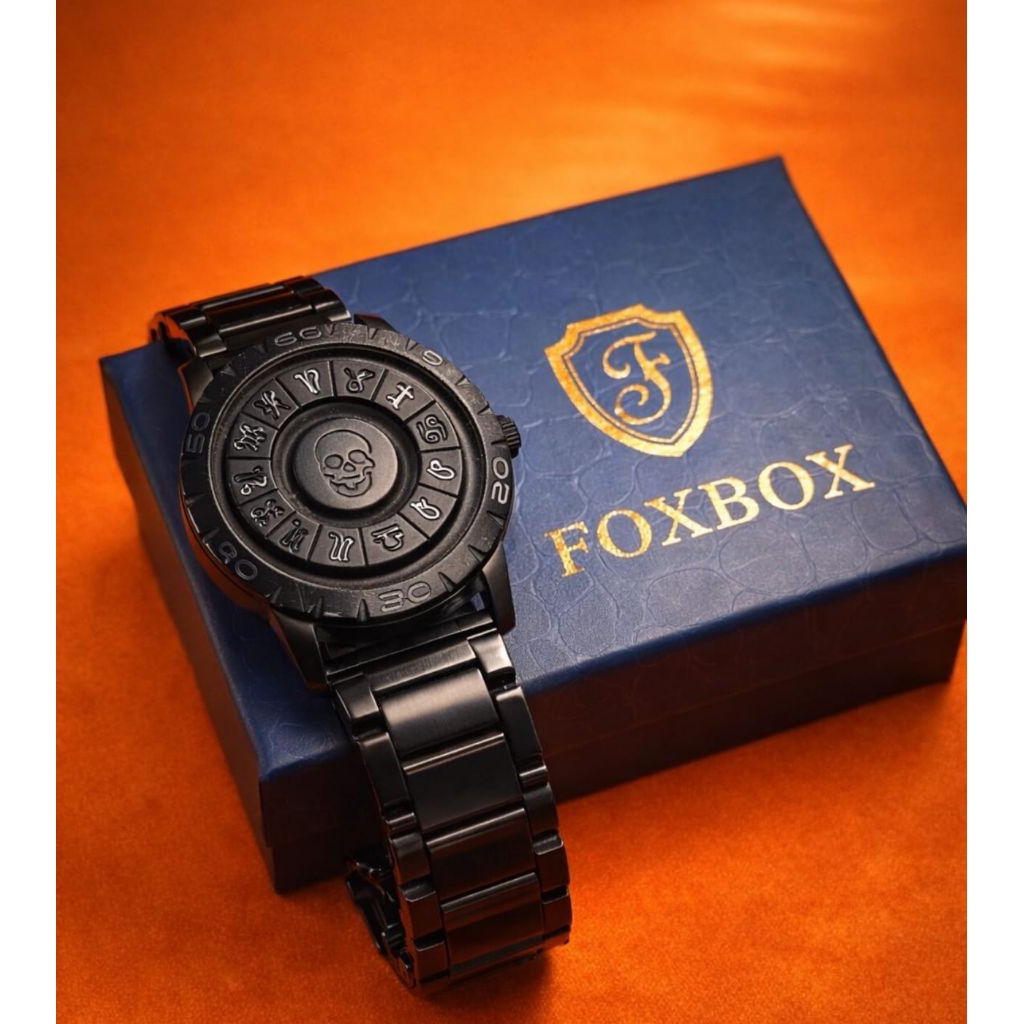 Jam Tangan Pria Foxbox – Desain Zodiac Elegan