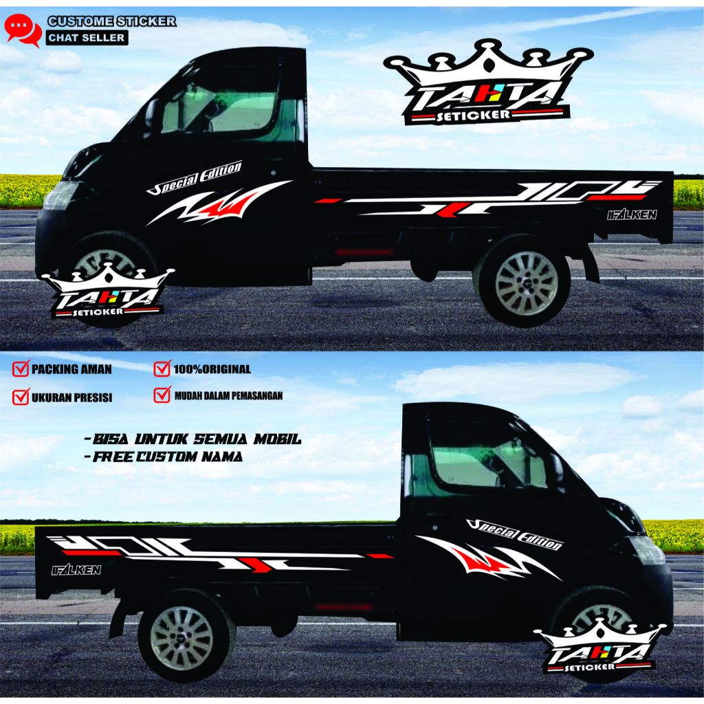 PROMO Stiker Cutting Mobil Pickup Grandmax Stiker Striping List Grandmax Stiker Variasi Bodi Samping