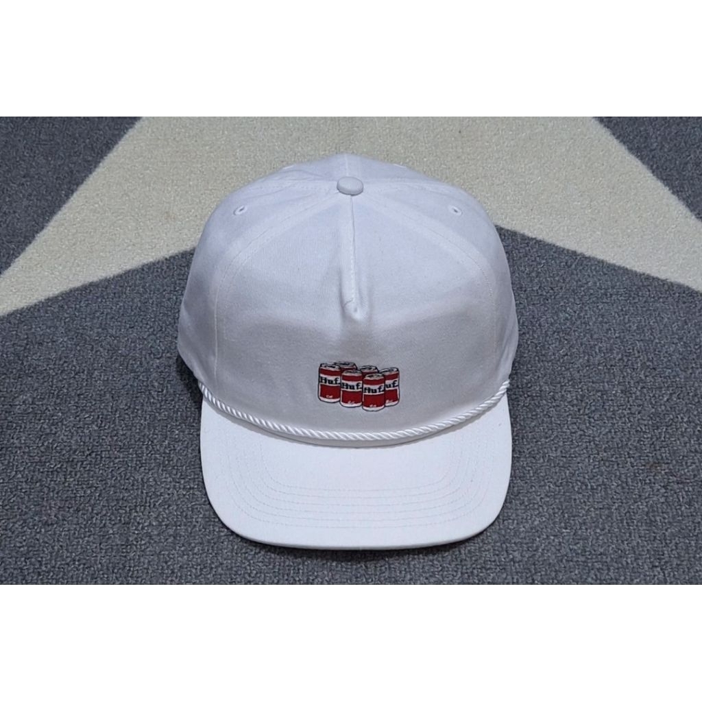 topi ropehat huf putih bekas preloved unik