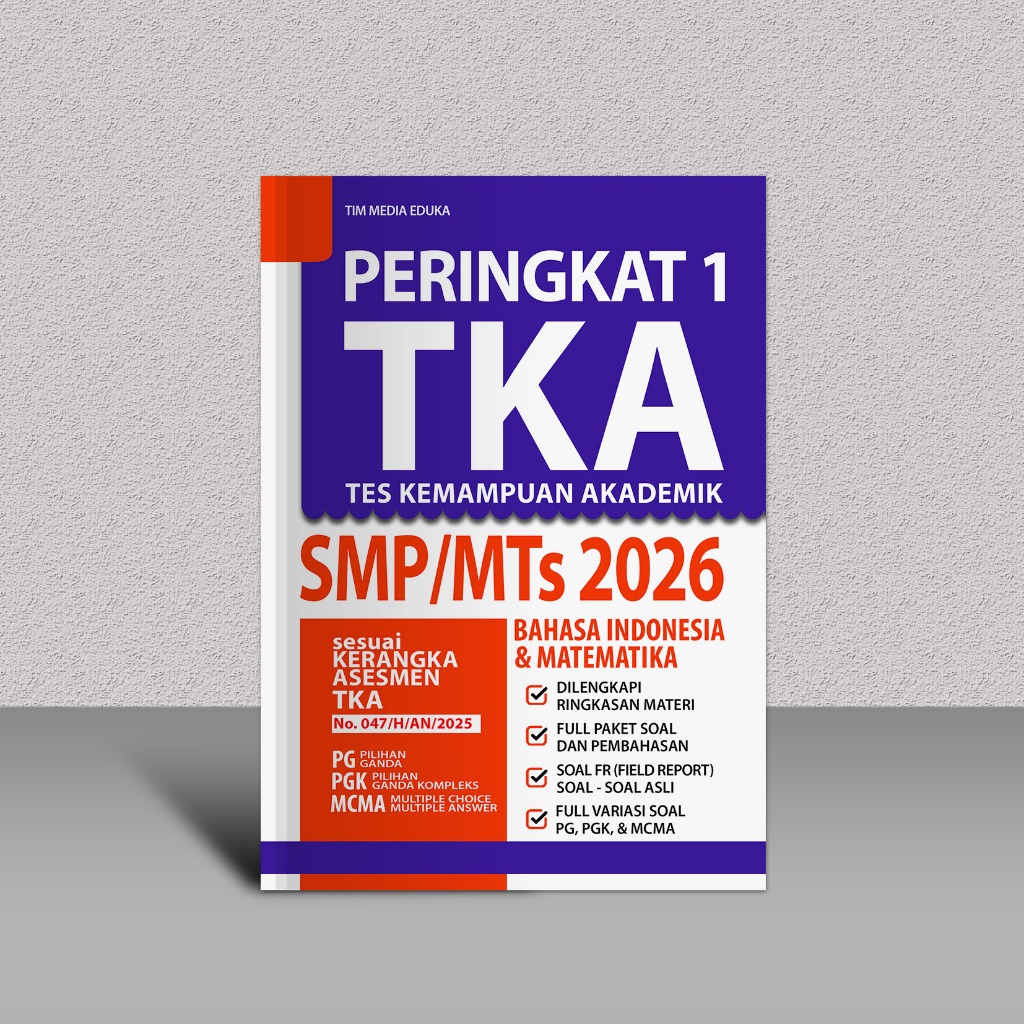Buku SIAGA TKA SMP/MTs - Buku Peringkat 1 TKA SMP Mts 2026