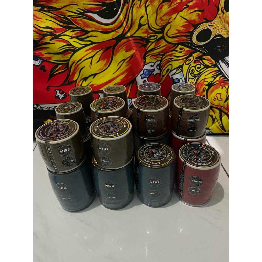 Gelasan Dua Dara Super premium n66 & indachi 2000yard 3000 yard & 6000yard