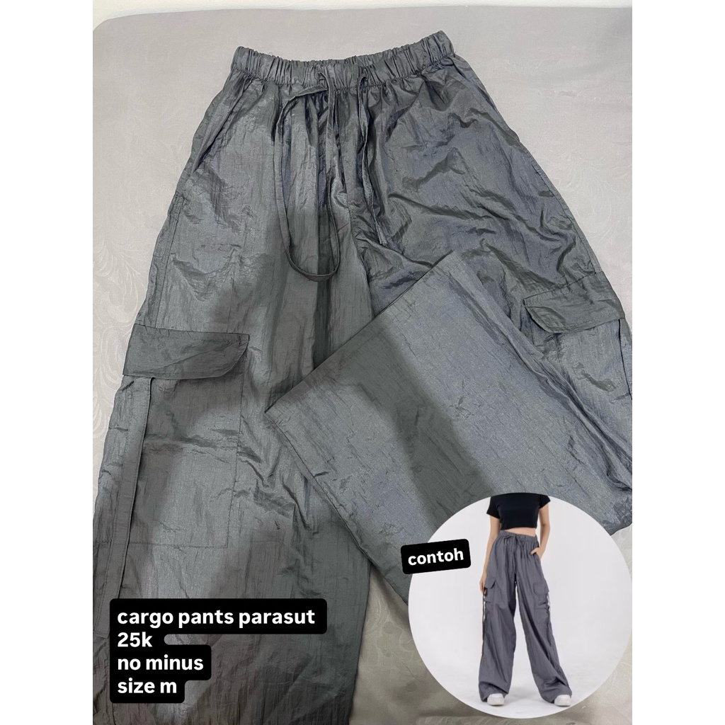 preloved cargo pants parasut
