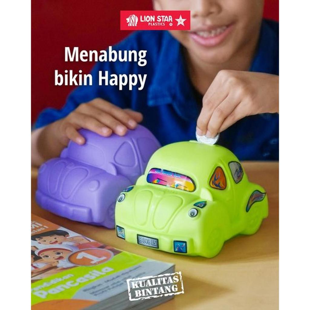 Lion Star SV-7 Car Saving Box Celengan Plastik Mobil Menabung Hadiah Celengan Mobil Plastik Lion Sta