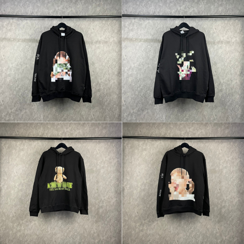 Jacket Hoodie Full Graphic Baby Face Printed Cotton Hoodie Korean Style Hoodie Pria & Wanita Unisex 
