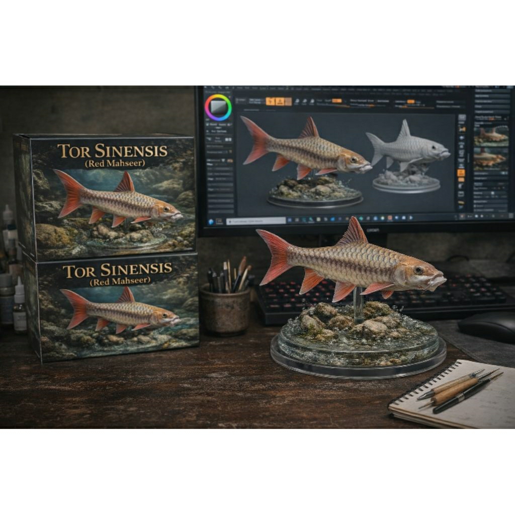 Red Mahseer / Tor Sinensis / Action Figure