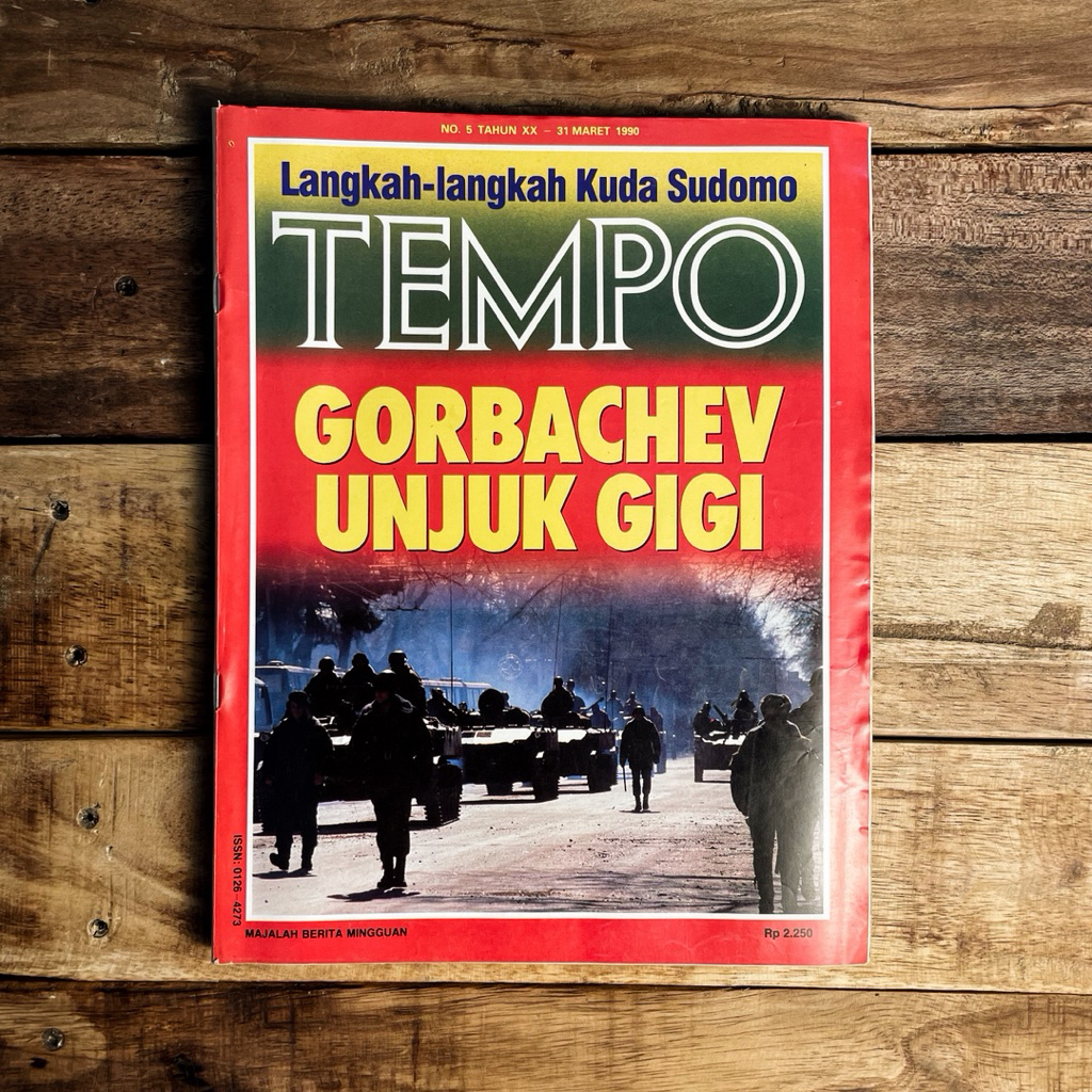Majalah Berita Mingguan Tempo Edisi No. 5 Tahun XX 31 Maret 1990 Gorbachev Unjuk Gigi | Langkah-lang