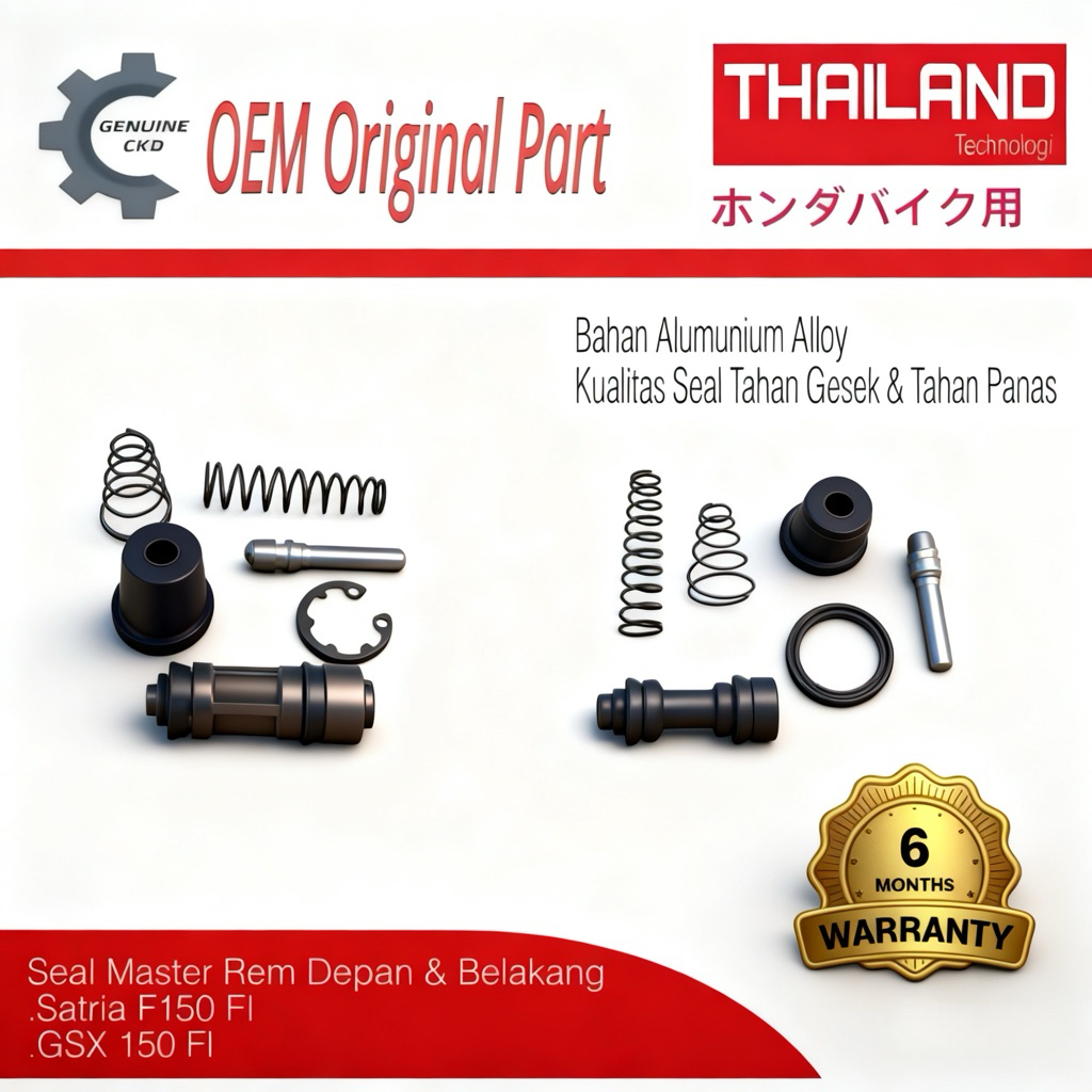Seal Master Rem Depan & Belakang Satria F150 FI / GSX R150 / GSX S150 Original