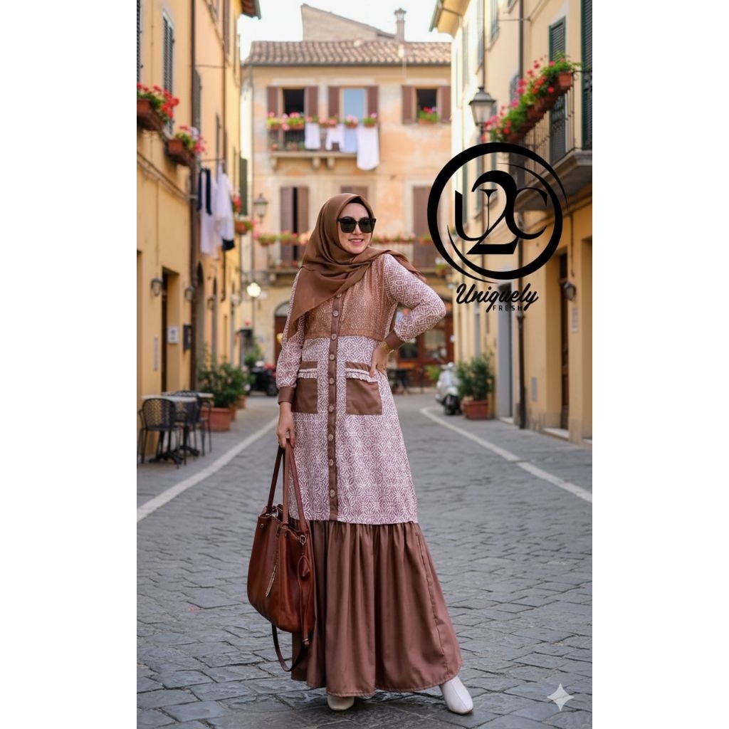 tyas dress batik premium By Butik U2C