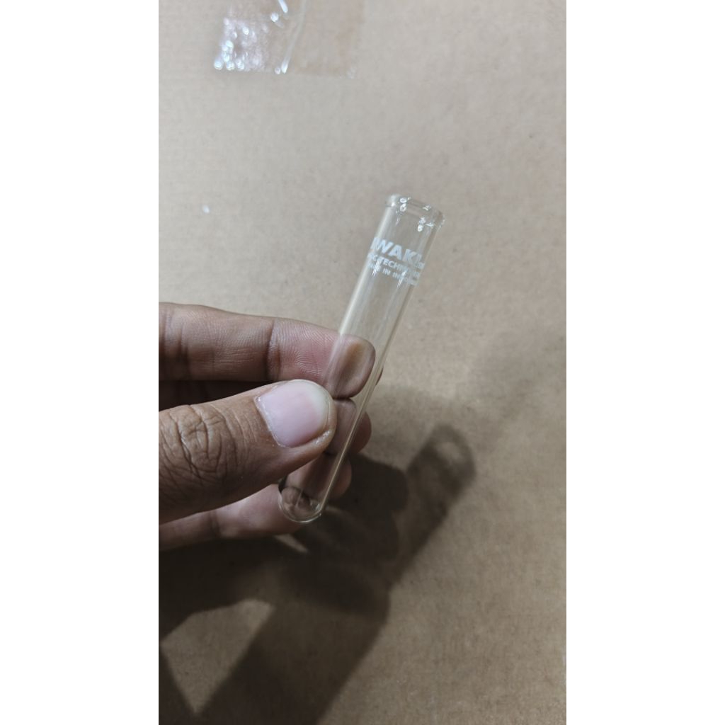 Test Tube With Rim 12 x 75 mm Merk Iwaki Original Code Number TEST12-75NP