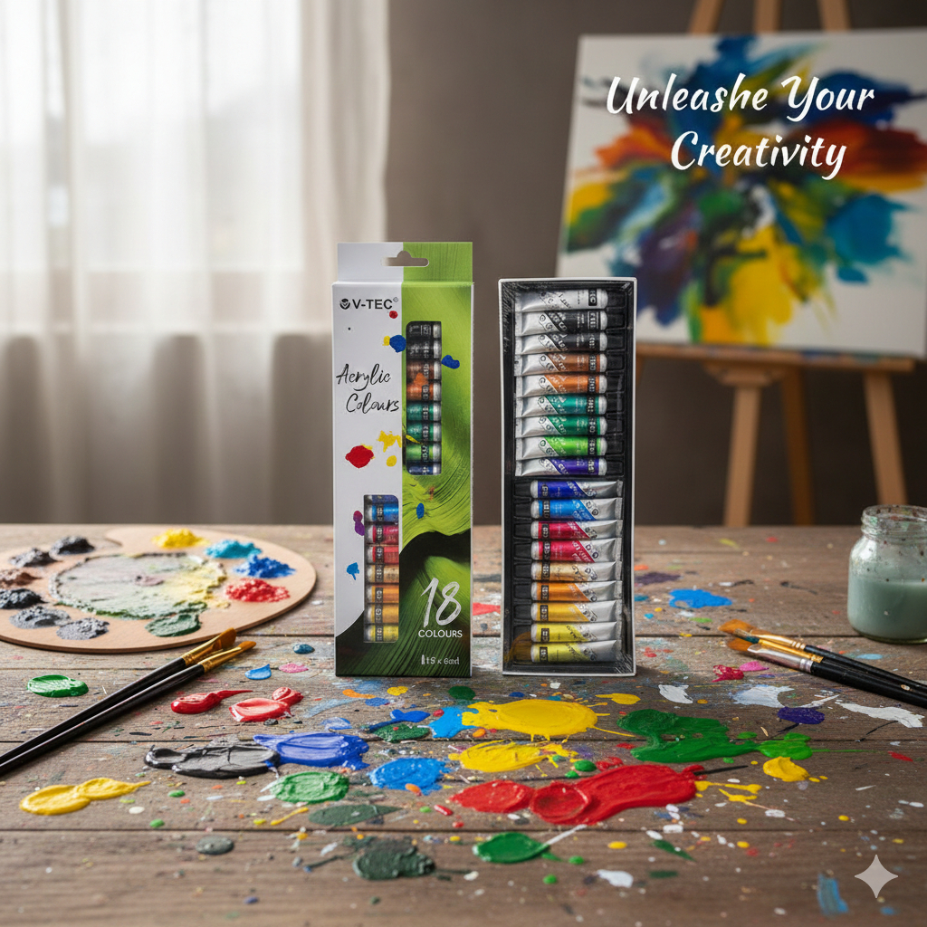 VTEC V-TEC Acrylic Colours Cat Acrylic V-Tec 18 warna @6ml VT-618/A