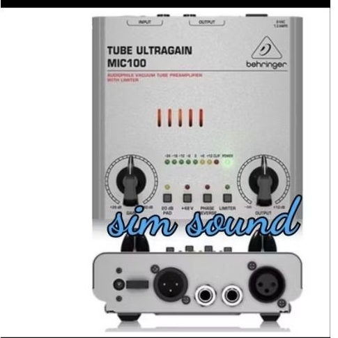 Behringer Mic 100 Preamplifier Phanthom Direct Box