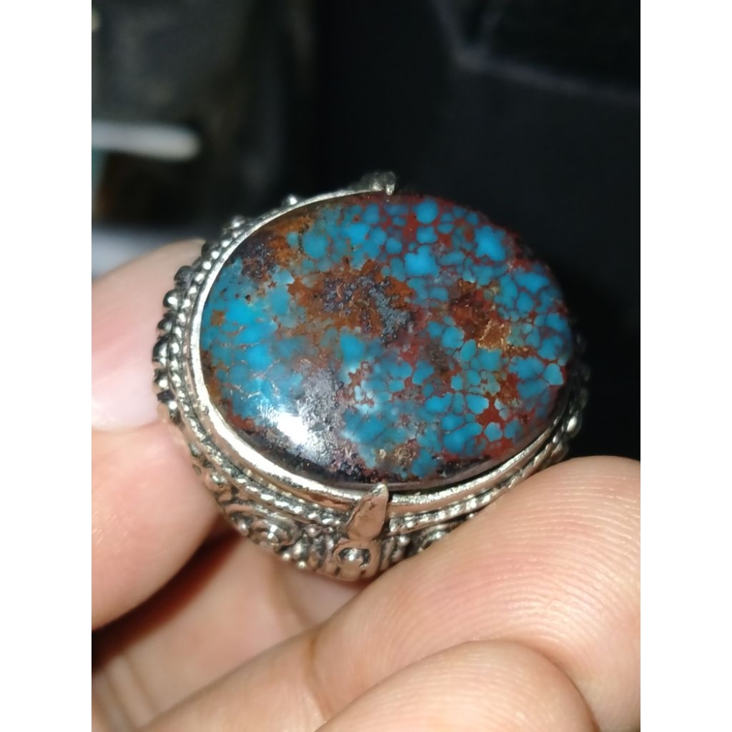 cincin batu pirus persia biru