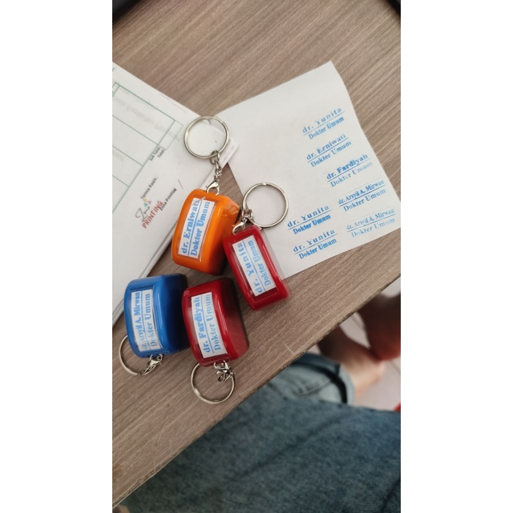 Stempel Gagang Gantungan Kunci