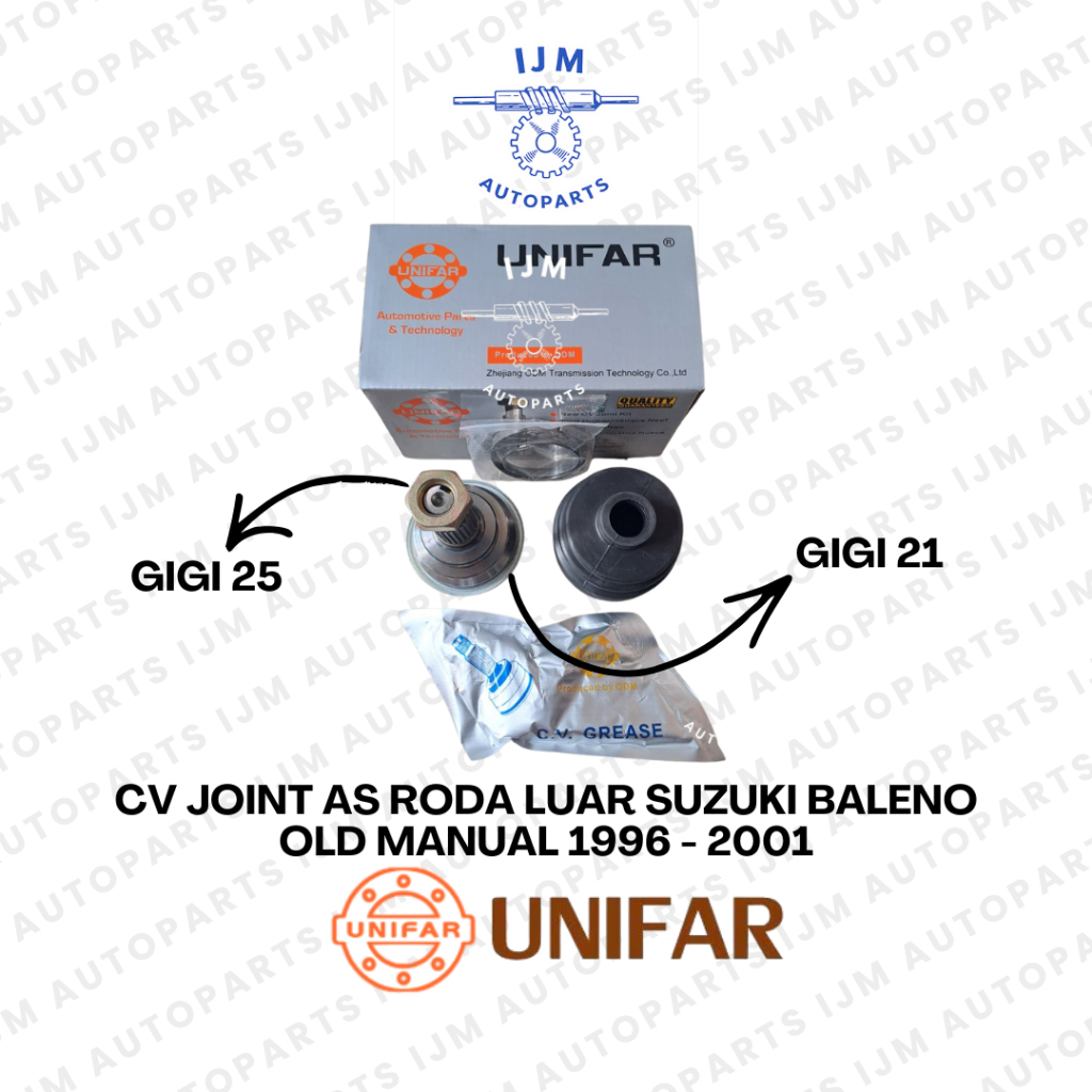 CV Joint As Roda Luar Suzuki Baleno Old Manual 1996 - 2001 Unifar
