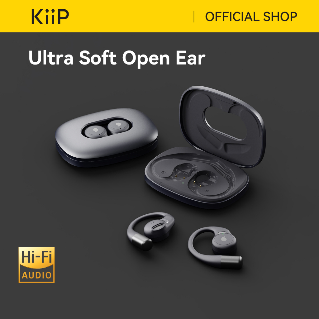KiiP Wireless DTH11 OWS Sport TWS Earhook Earphone Open Ear Headset Bluetooth HD Voice Call
