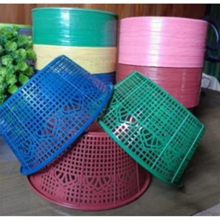 Besek Plastik Hajatan / Wakul Nasi / Besek Bakul Nasi Isi Per Lusin