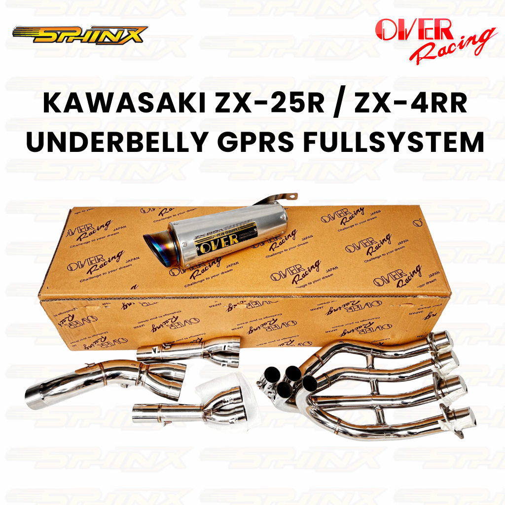 Knalpot Over Racing Kawasaki ZX-25R / ZX-4RR Underbelly GPRS Fullsystem