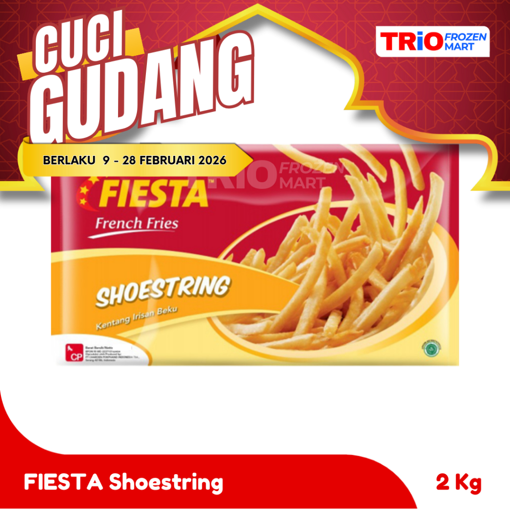 FIESTA French Fries Kentang Goreng SHOESTRING 2kg