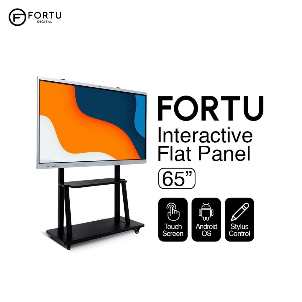 FORTU Interactive Flat Panel 65 Inch - Touchscreen Android