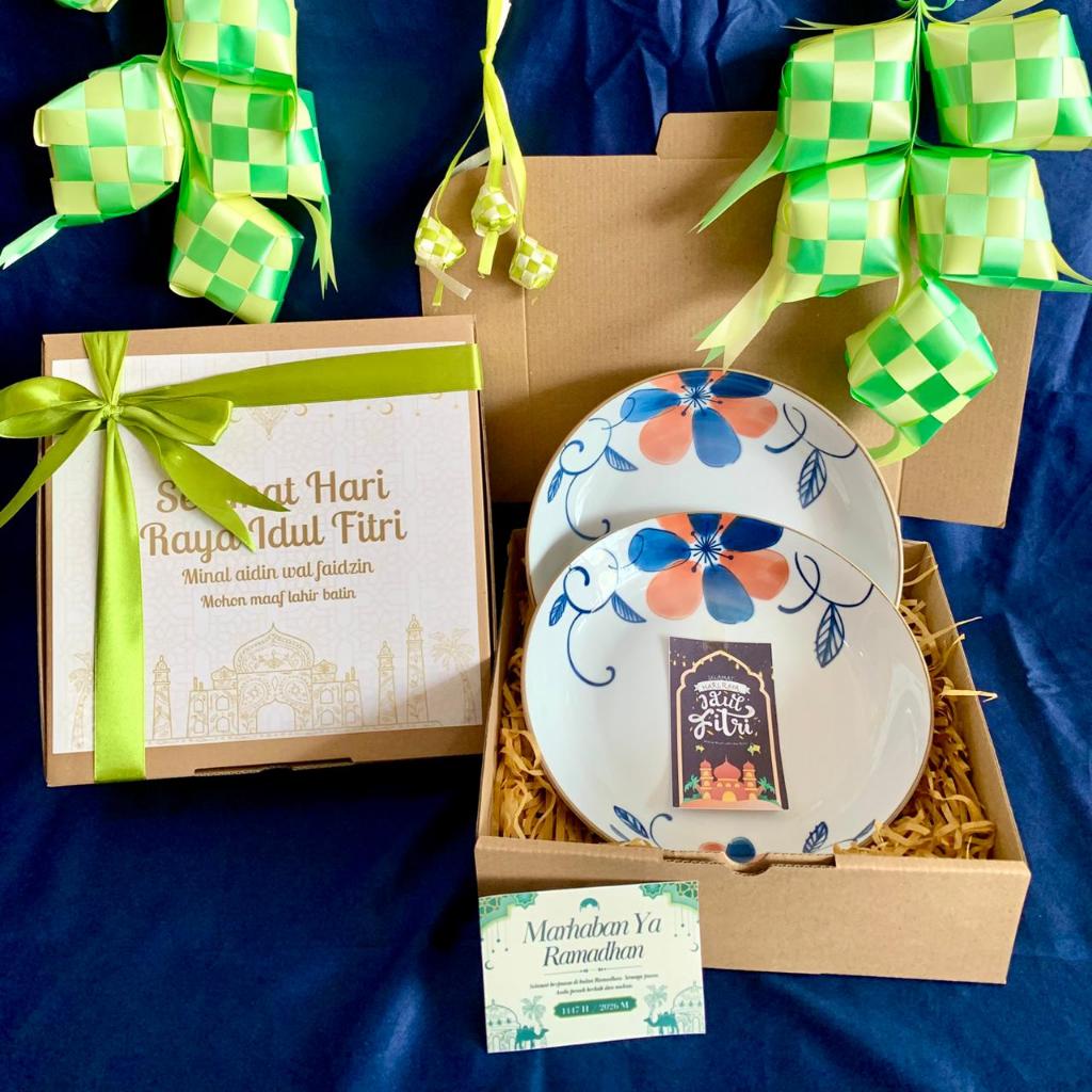 Hampers Lebaran / Hampers Idul fitri / Hampers Piring/ kado lebaran / Gift hamper/ piring keramik