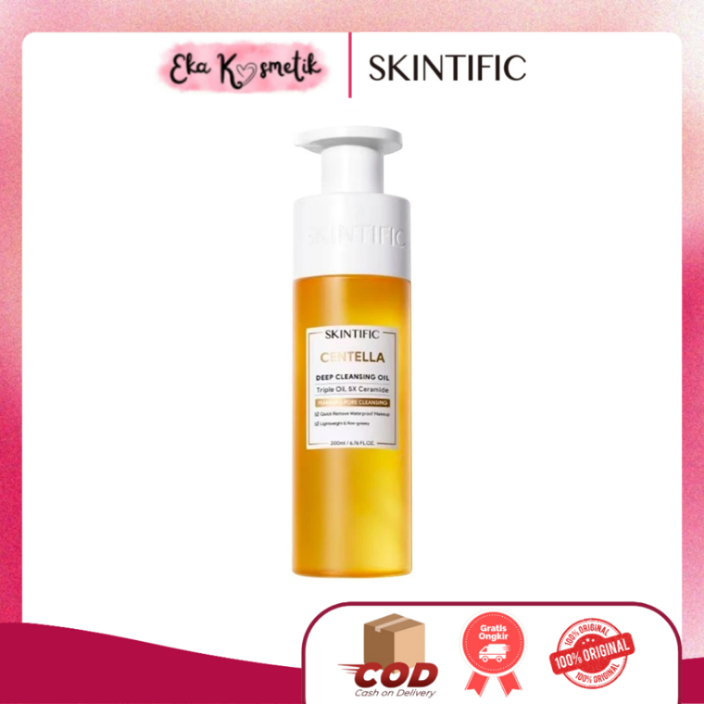 SKINTIFIC Centella Deep Cleansing Oil 200ml / EKA KOSMETIK