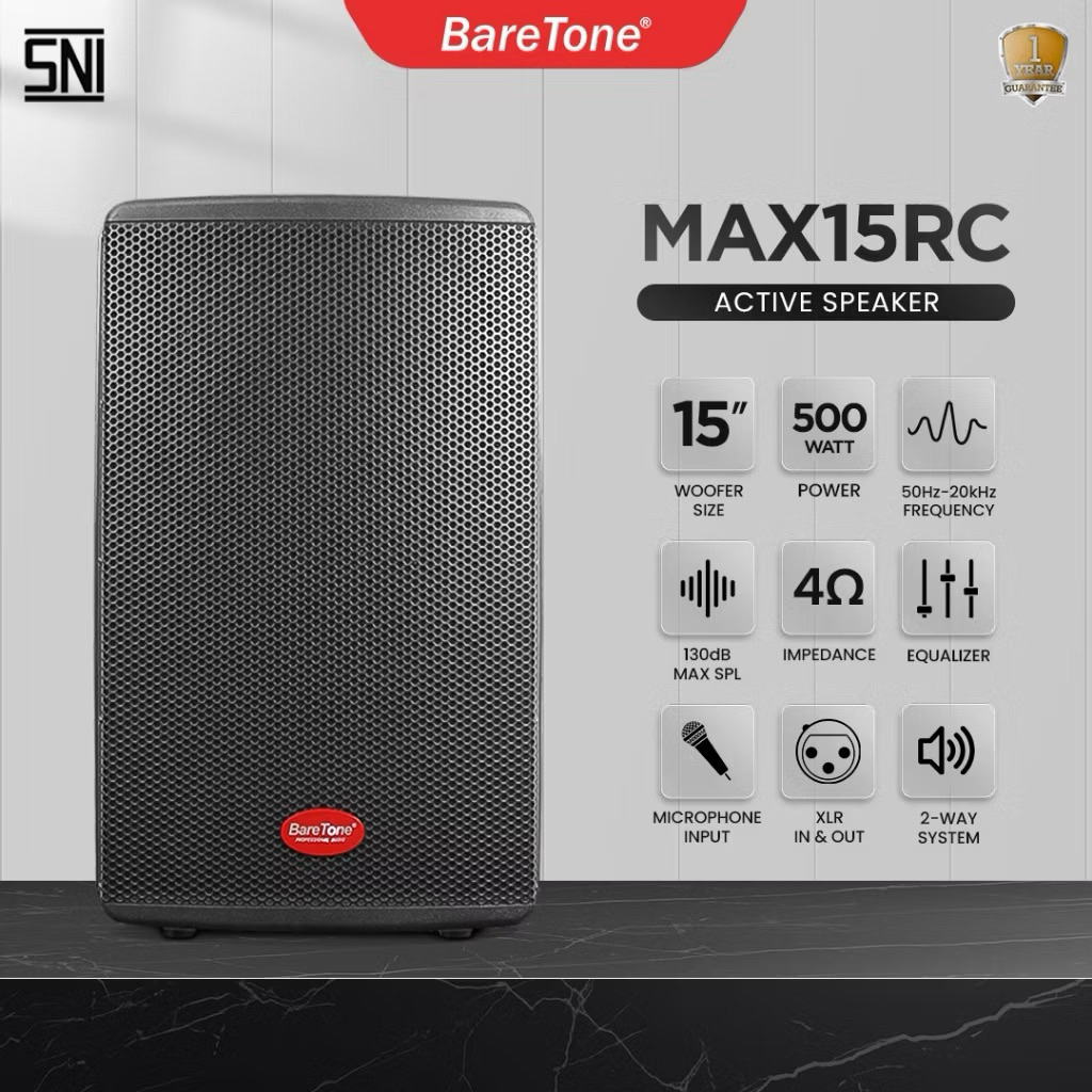 Speaker Baretone MAX 15RC Aktif 15inch Speaker Baretone