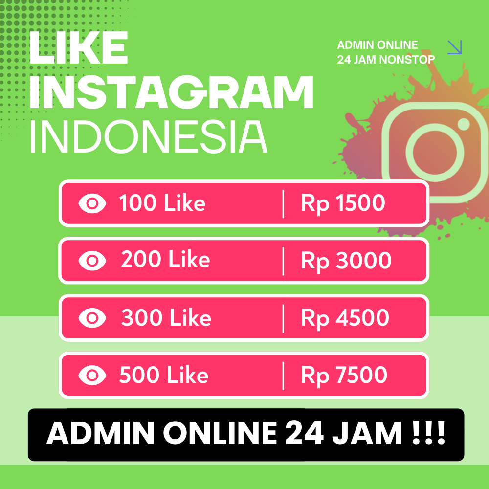 Like Instagram Indonesia Permanen Garansi