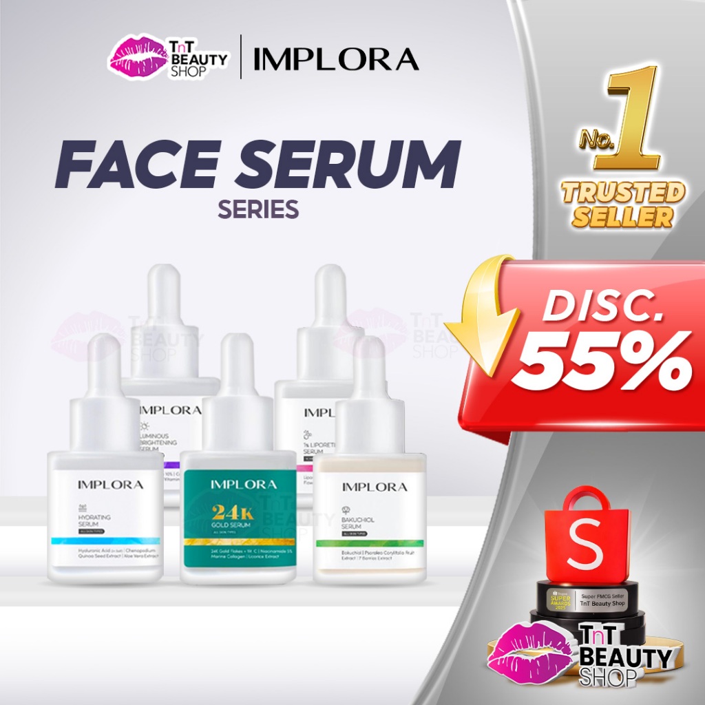 IMPLORA Face Serum | 24K Gold  |  Acne | Brightening | Peeling | Midnight | TnT Beauty Shop
